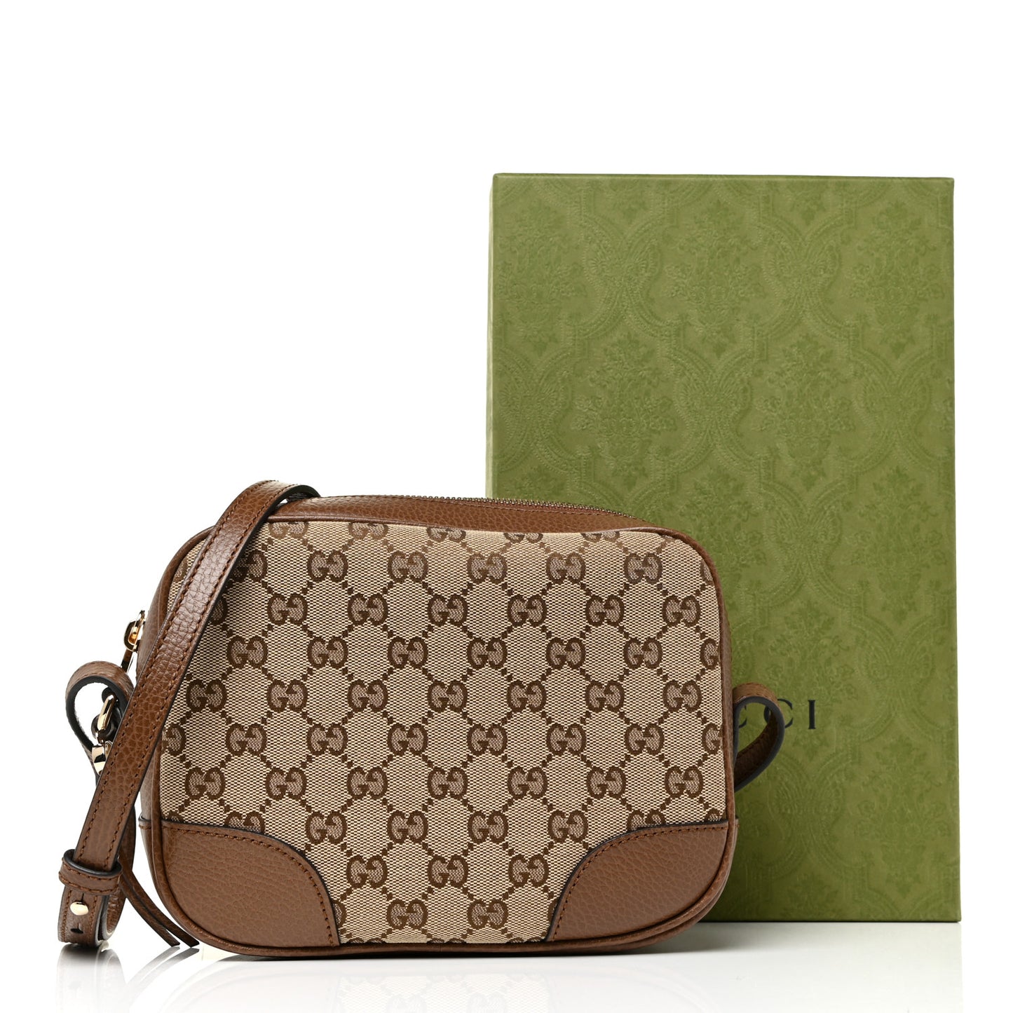 Monogram Mini Bree Messenger Bag Beige Tabacco
