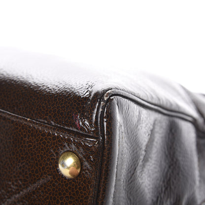 Saint Laurent Patent Medium Majorelle Brown 9 of 16