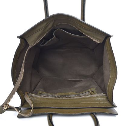 Celine Drummed Calfskin Mini Luggage Jungle 5 of 19