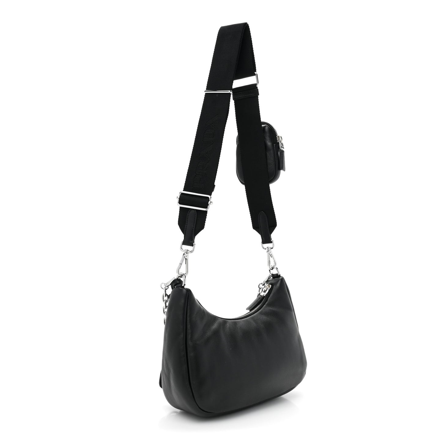 Nappa Soft Padded Re-Edition 2005 Shoulder Bag Black