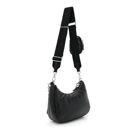 Prada Nappa Soft Padded Re-Edition 2005 Shoulder Bag Black 3 of 8