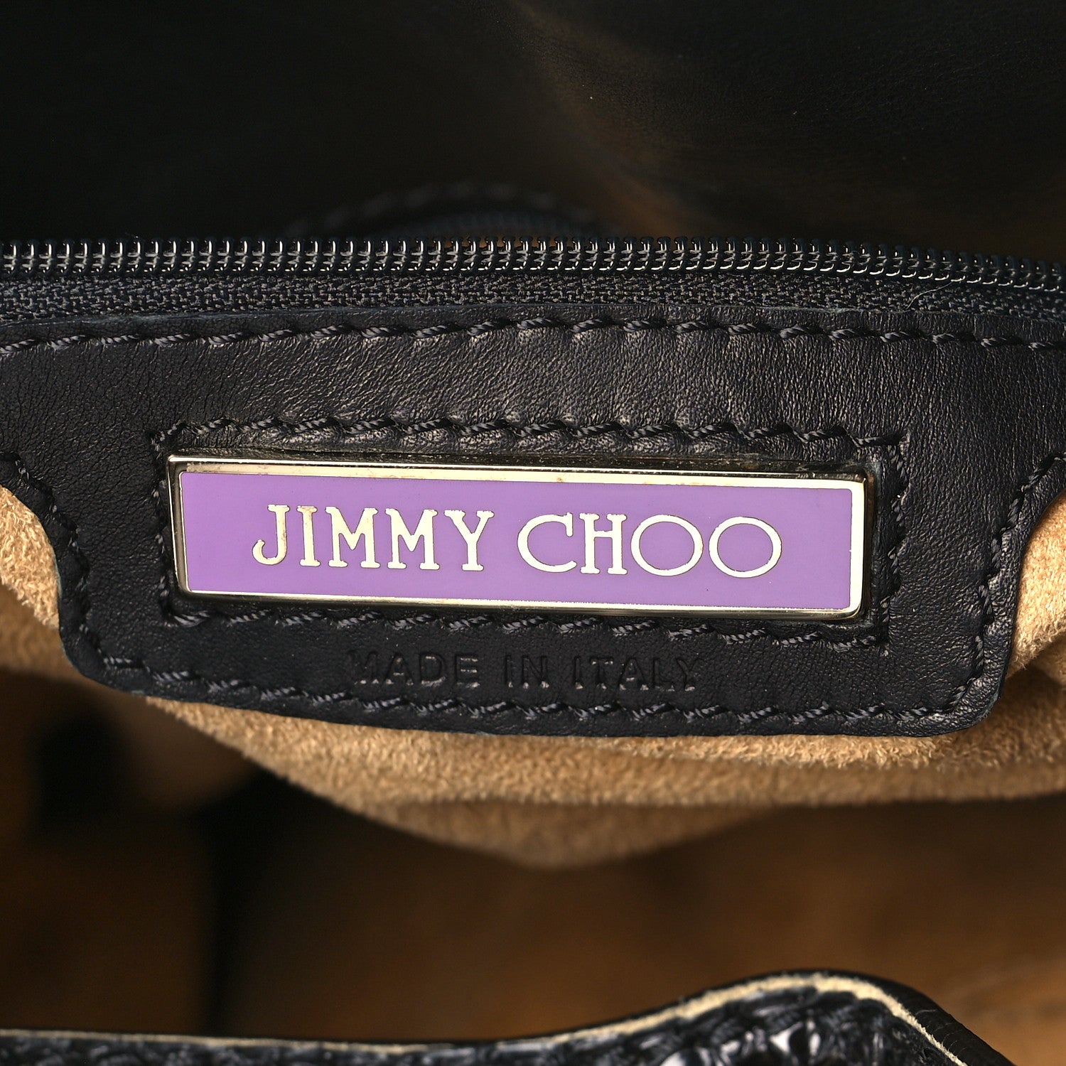 Jimmy Choo Mink Fur Snakeskin Hobo Brown 6 of 13