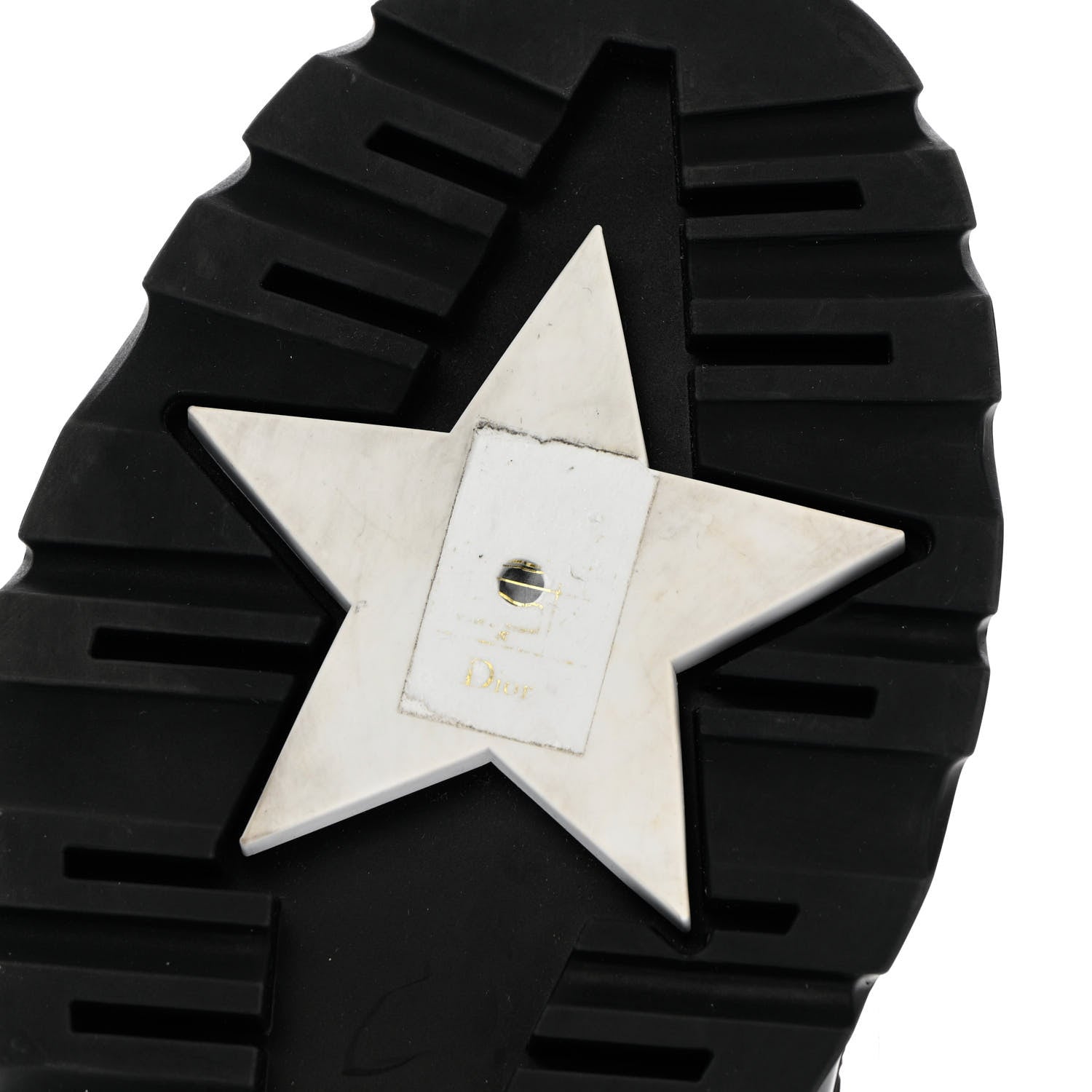 Christian Dior Brushed Calfskin Shearling Dior Code Lug Sole 15mm Loafers 36.5 Black Natural 9 of 11