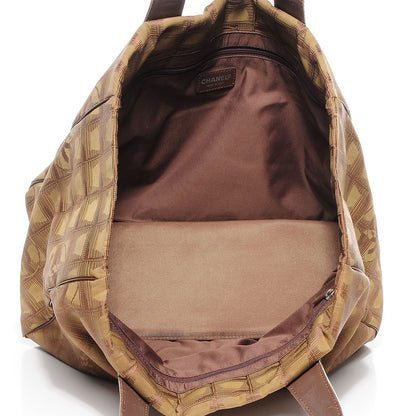 Chanel Nylon CC Travel Medium Tote Brown 4 of 6