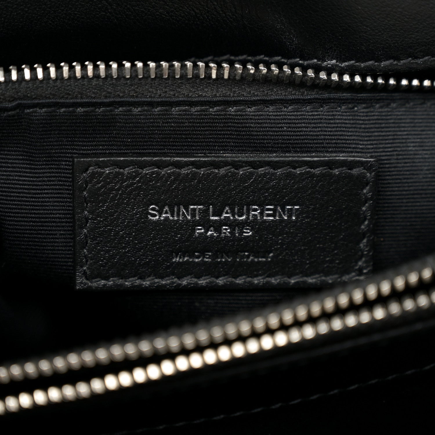 Saint Laurent Calfskin Y Quilted Monogram Medium Loulou Chain Satchel Black 6 of 11