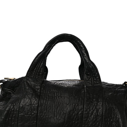 Alexander Wang Pebbled Lambskin Rocco Black Antique Brass Hardware 8 of 10