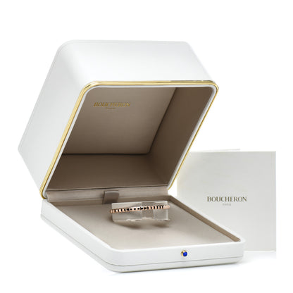 Boucheron 18K Pink Gold Quatre Clou de Paris Small Bangle Bracelet 16 4 of 5