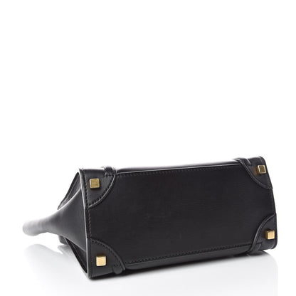 Celine Smooth Calfskin Micro Luggage Black 4 of 10