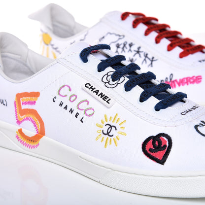 Chanel x Pharrell Williams Mens Calfskin Sneakers 45 White 10 of 17