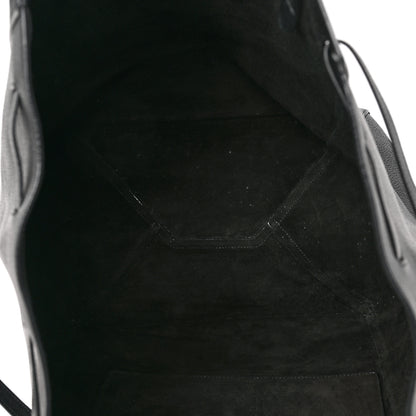 Celine Soft Grained Calfskin Medium Belt Cabas Phantom Black 5 of 9
