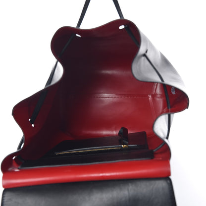 Mansur Gavriel Vegetable Tanned Calfskin Backpack Black Flamma 5 of 8