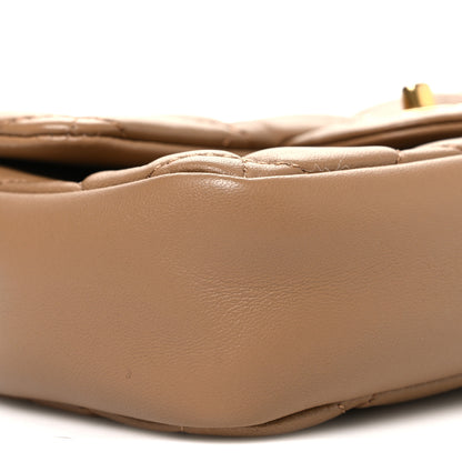 Chanel Lambskin Quilted Mini Heart Charms Flap Beige 9 of 10