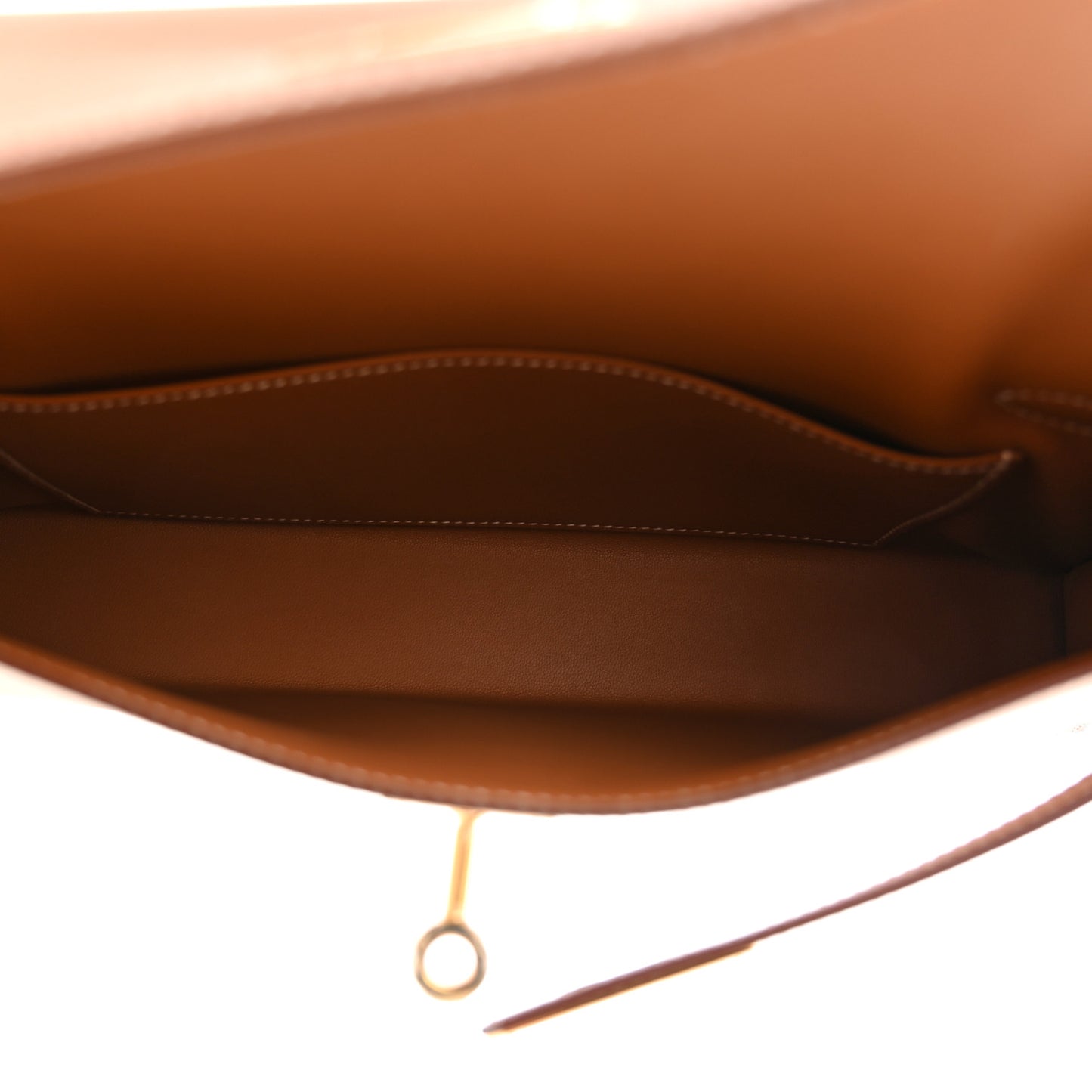 Madame Calfskin Kelly Elan Gold