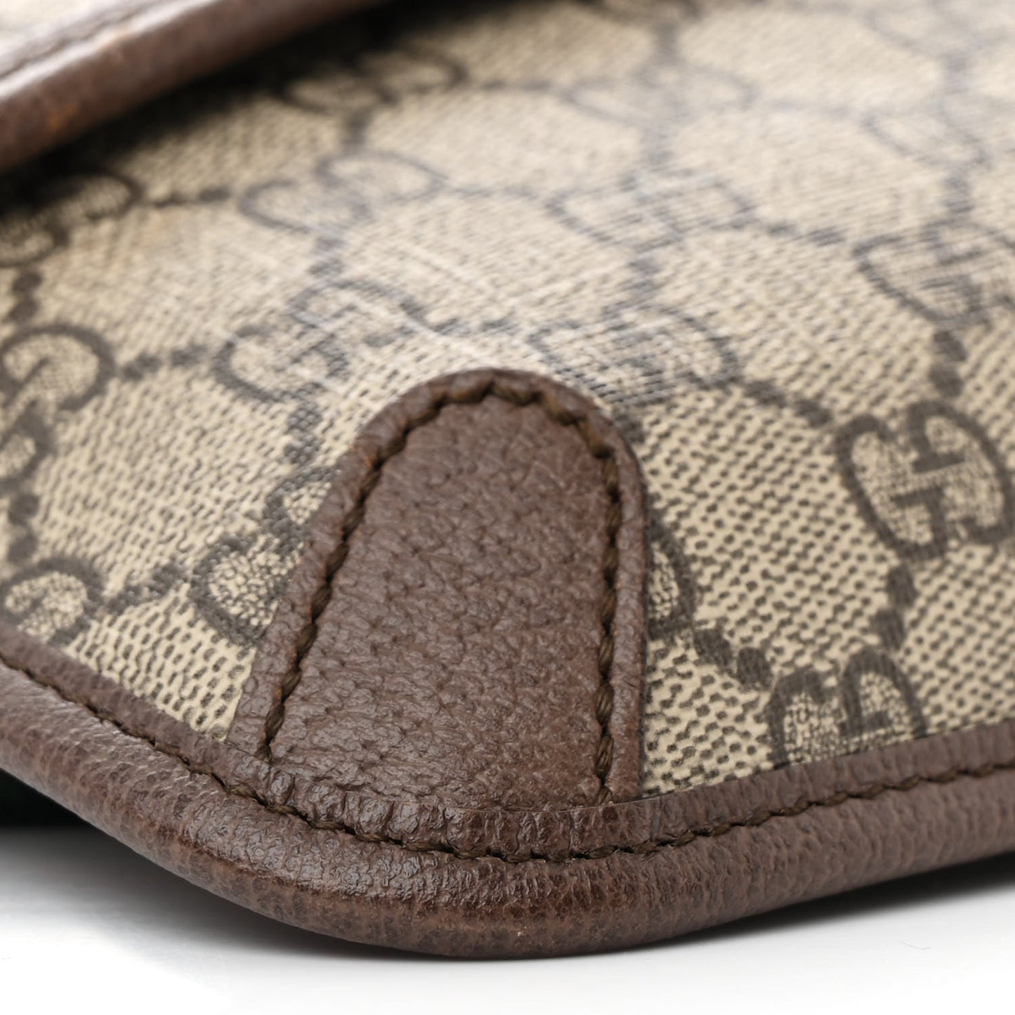 GG Supreme Monogram Neo Vintage Web Belt Bag Brown