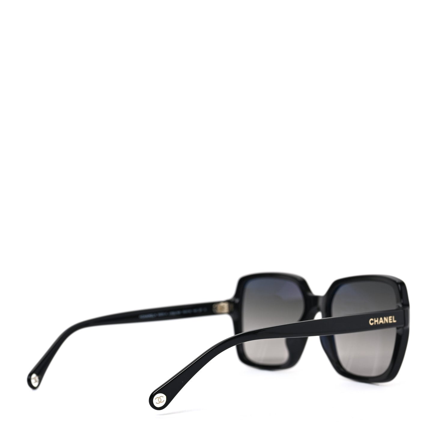 Acetate Polarized Square Sunglasses 5505-A Black