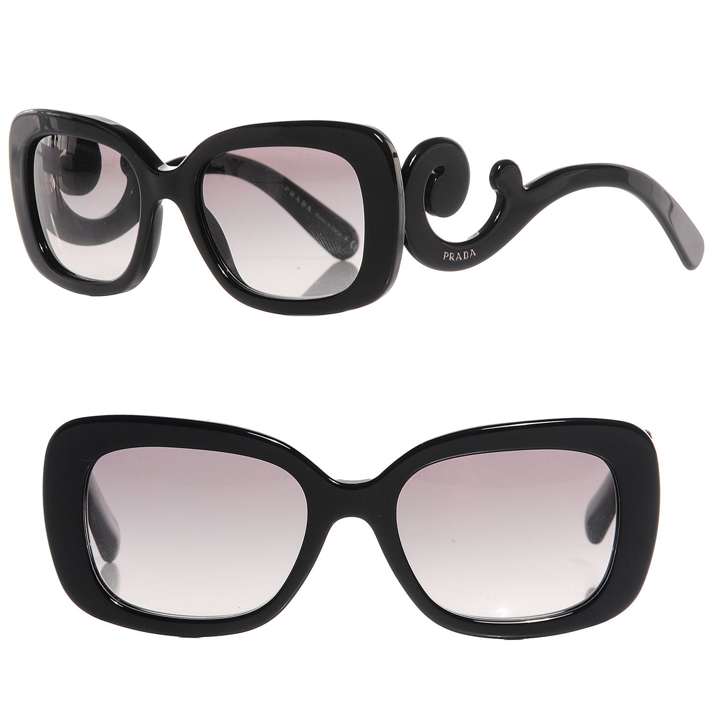 Acetate Baroque Sunglasses SPR 27O Black