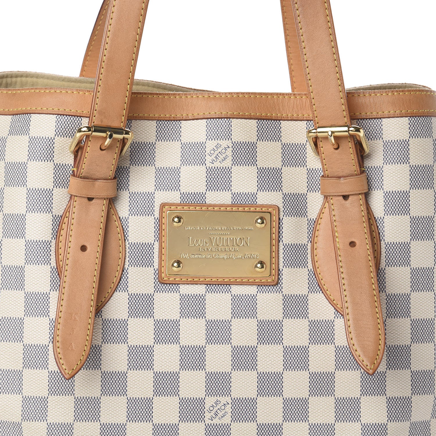Louis Vuitton Damier Azur Hampstead MM 8 of 8