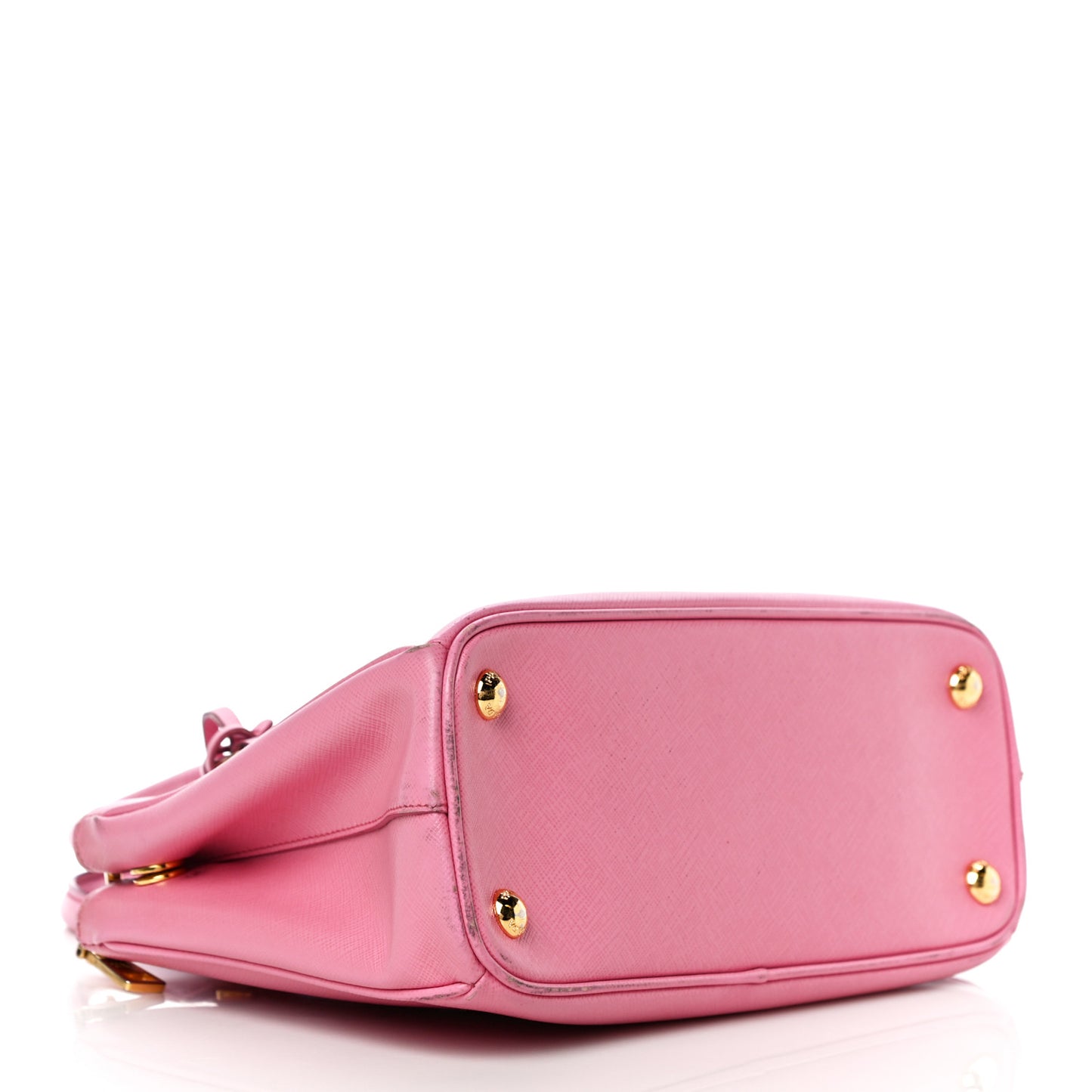 Saffiano Lux Mini Galleria Double Zip Tote Begonia