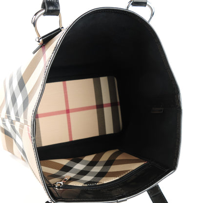 Burberry Nova Check Medium Tote Black 5 of 17