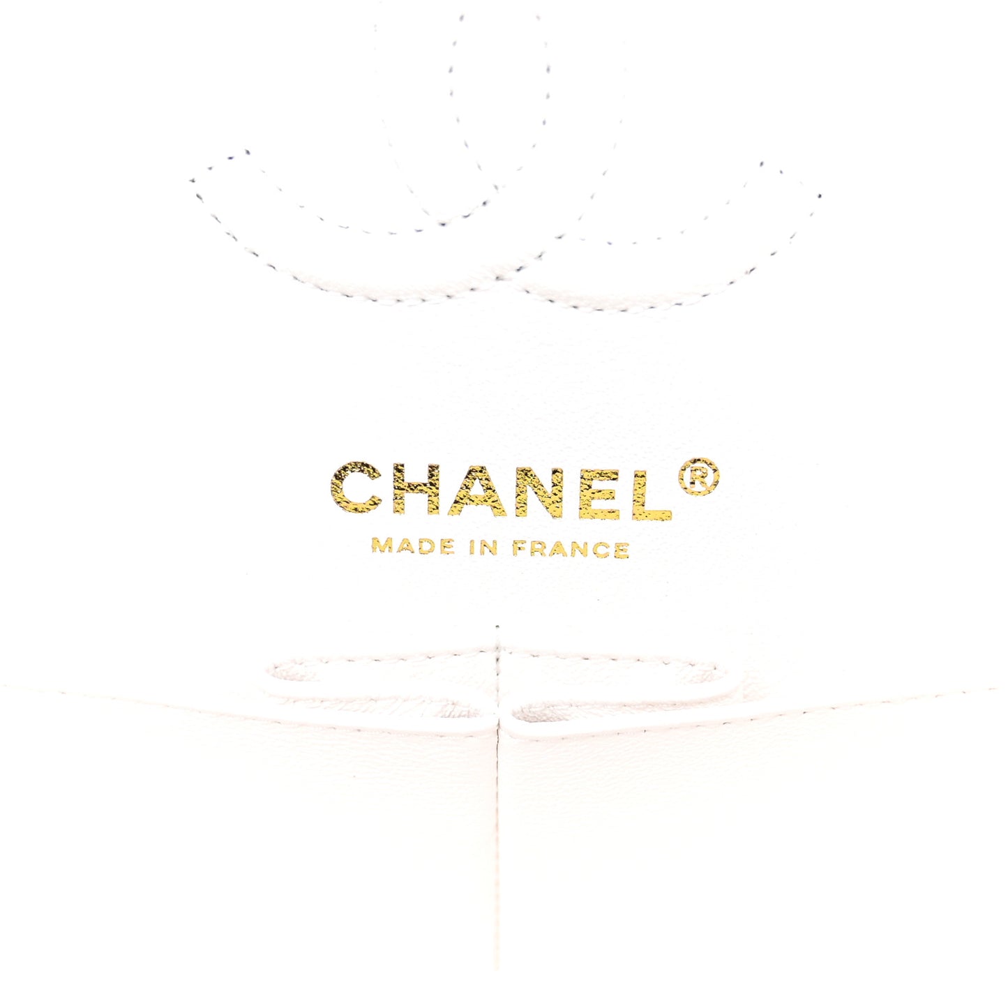 Caviar Quilted Small Double Flap White