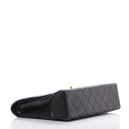Chanel Lambskin Quilted Medium Double Flap Black 4 of 21