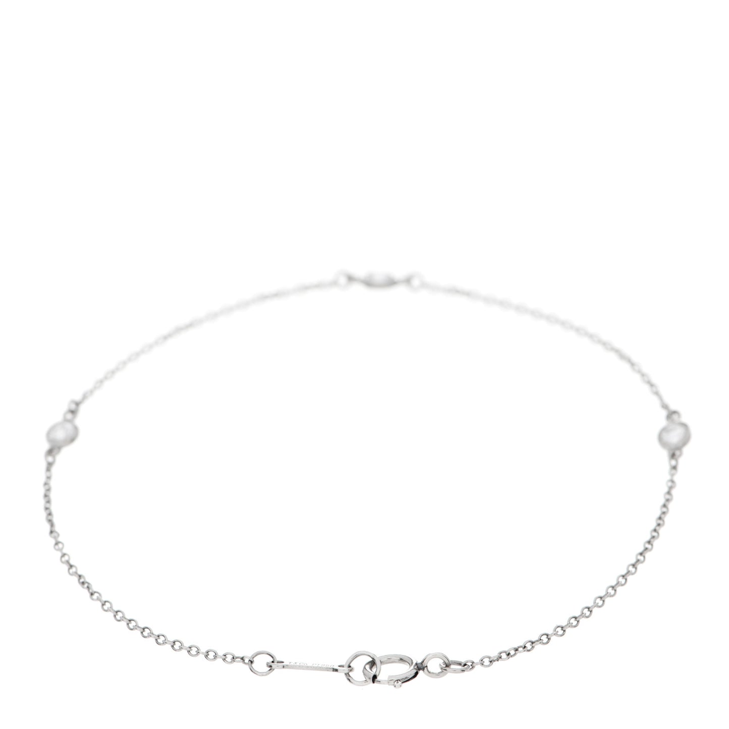 Platinum Diamond .15ctw Elsa Peretti Diamonds by the Yard Station Bracelet