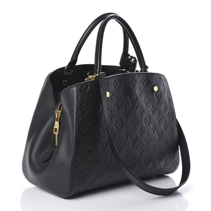 Louis Vuitton Empreinte Montaigne MM Black 3 of 9