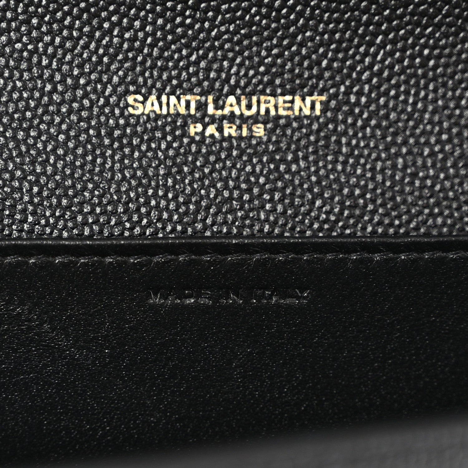 Saint Laurent Grain de Poudre Uptown Chain Wallet Black 8 of 11