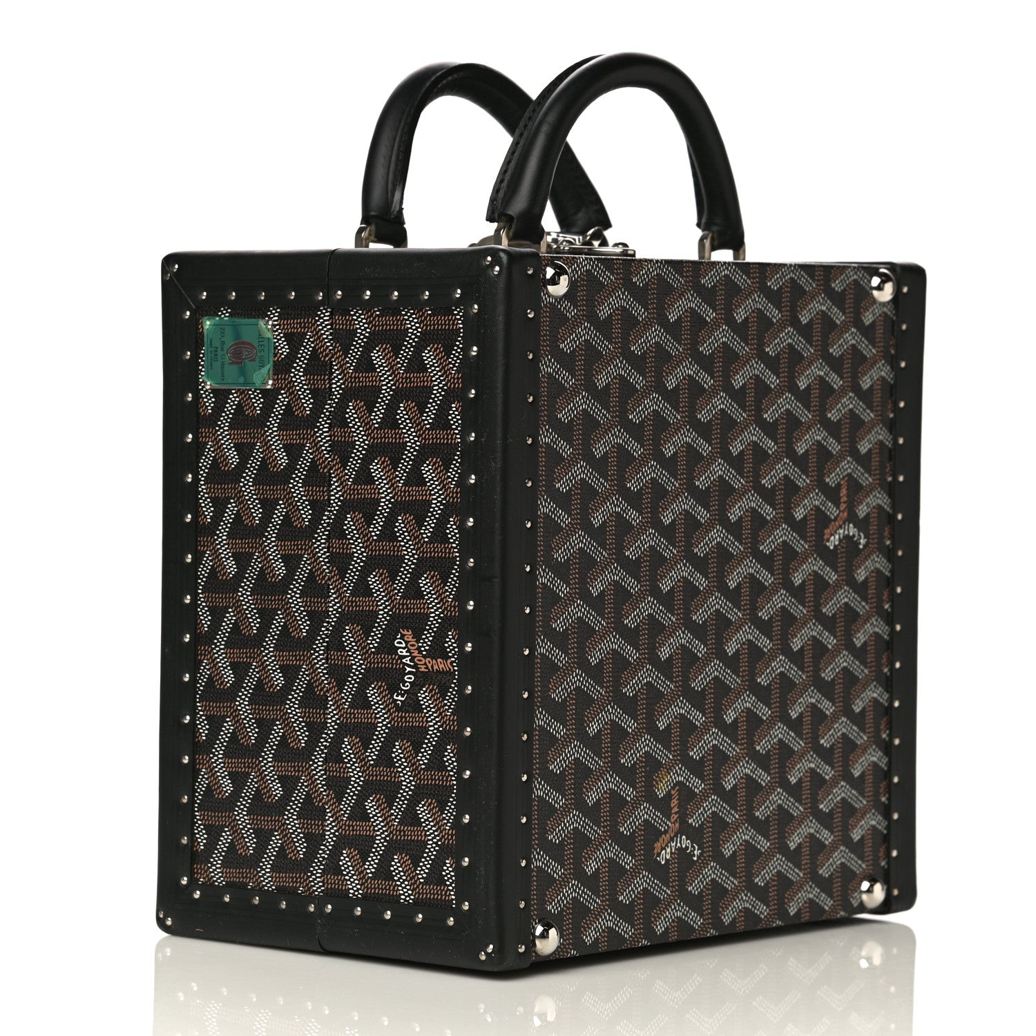 Goyard Goyardine Travelling Pet Bowl Carrier Black 3 of 16