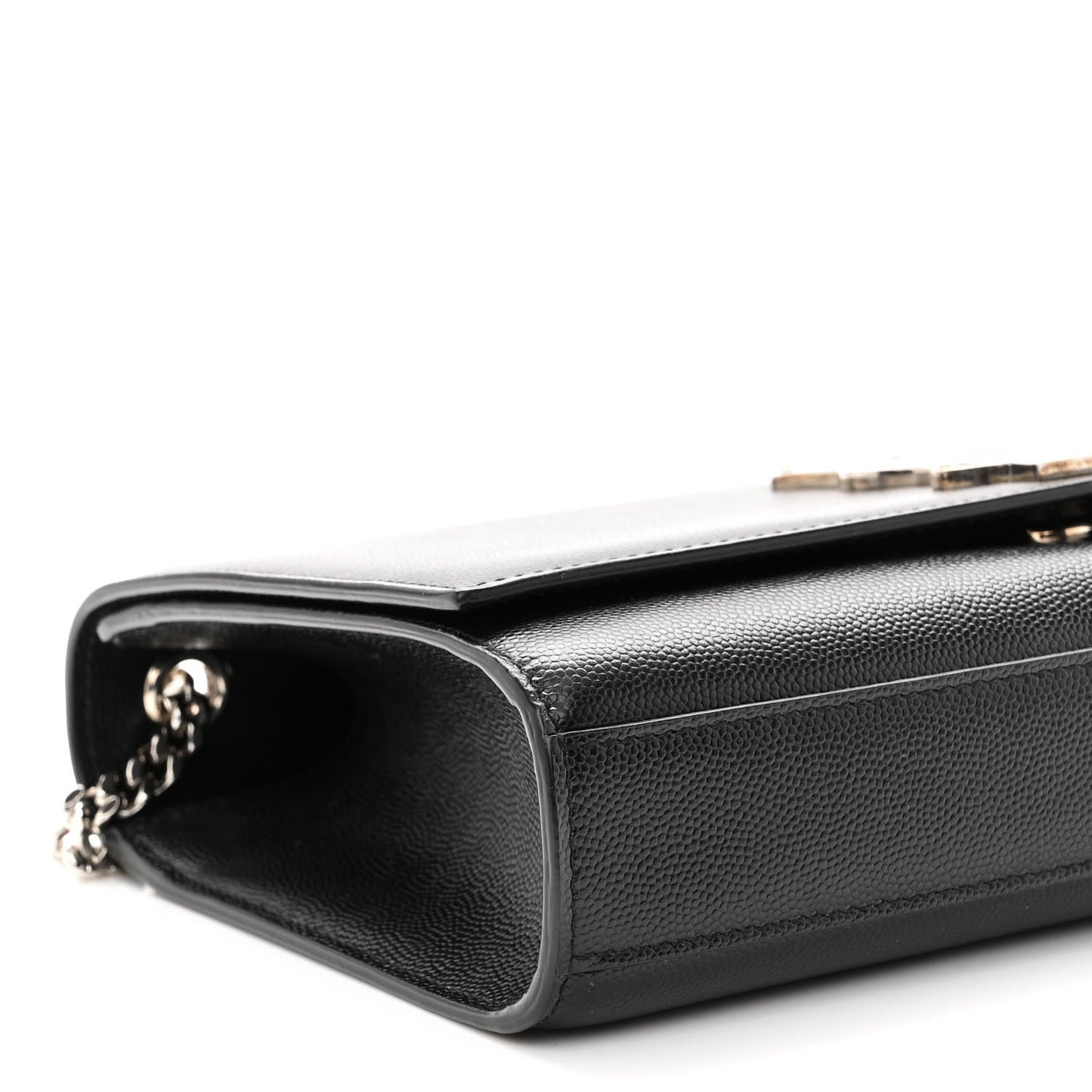 Grain De Poudre Medium Classic Monogram Kate Satchel Black