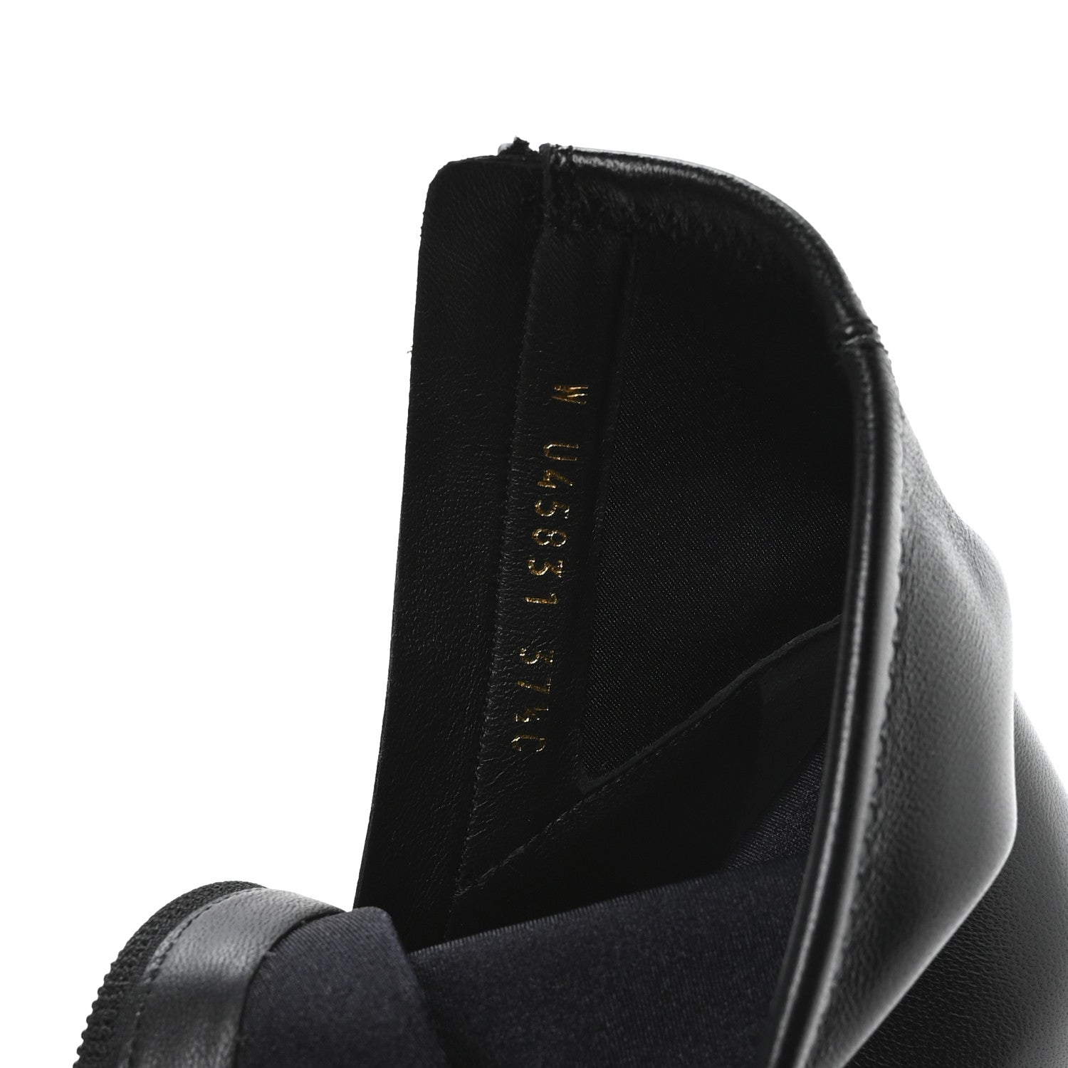 Chanel Stretch Lambskin Cap Toe CC Short Boots 37.5 Black 1857942