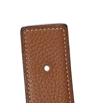 Hermes Box Togo 32mm H Belt 80 Black Gold 9 of 13