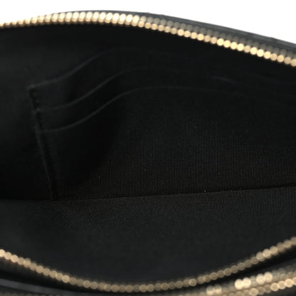 Chanel Goatskin Enamel Quilted Small Clutch With Chain Black 6 of 12