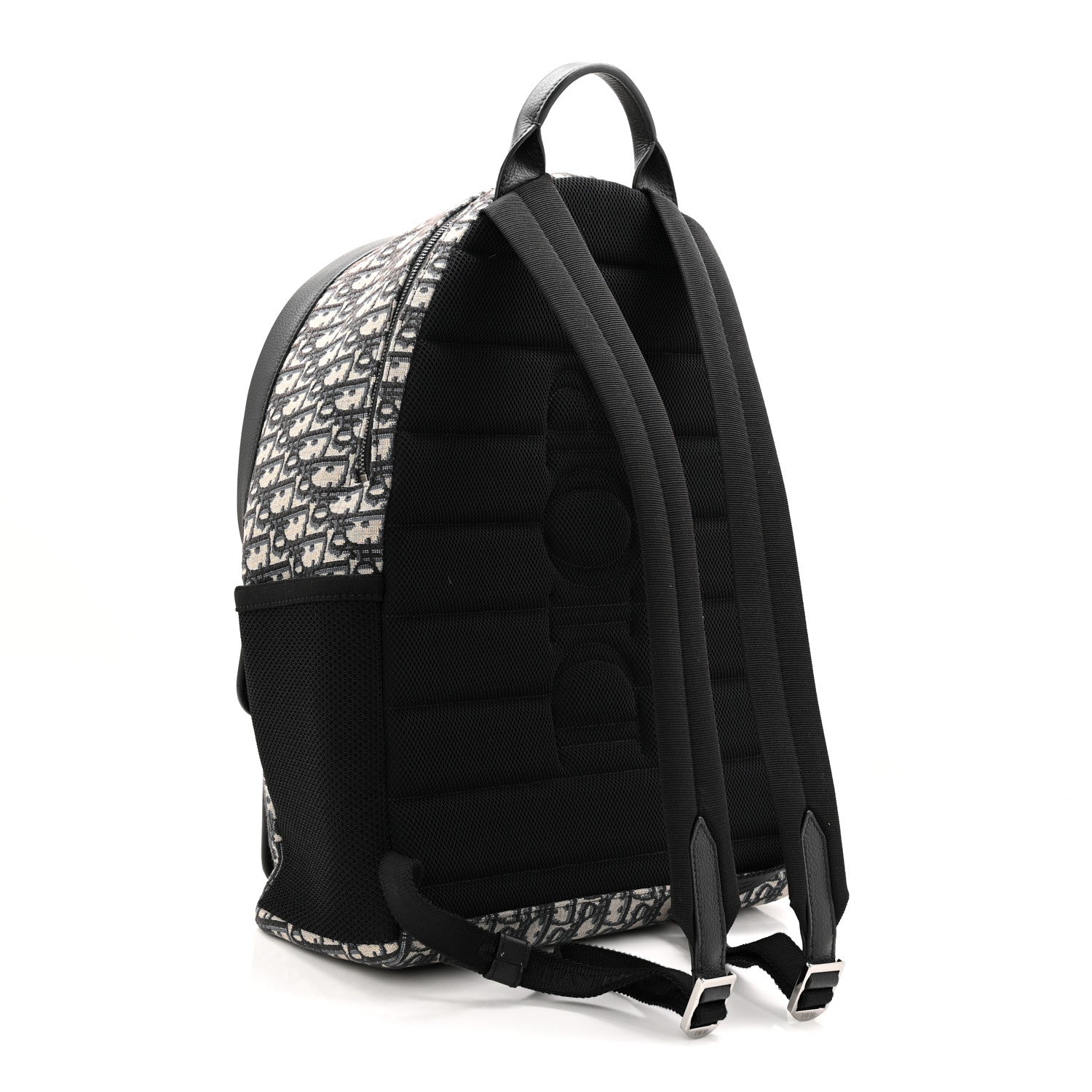 Christian Dior Oblique Calfskin 8 Backpack Beige Black 1867063