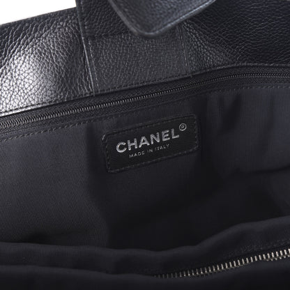 Chanel Calfskin Cerf Executive Shopper Tote Black 6 of 11