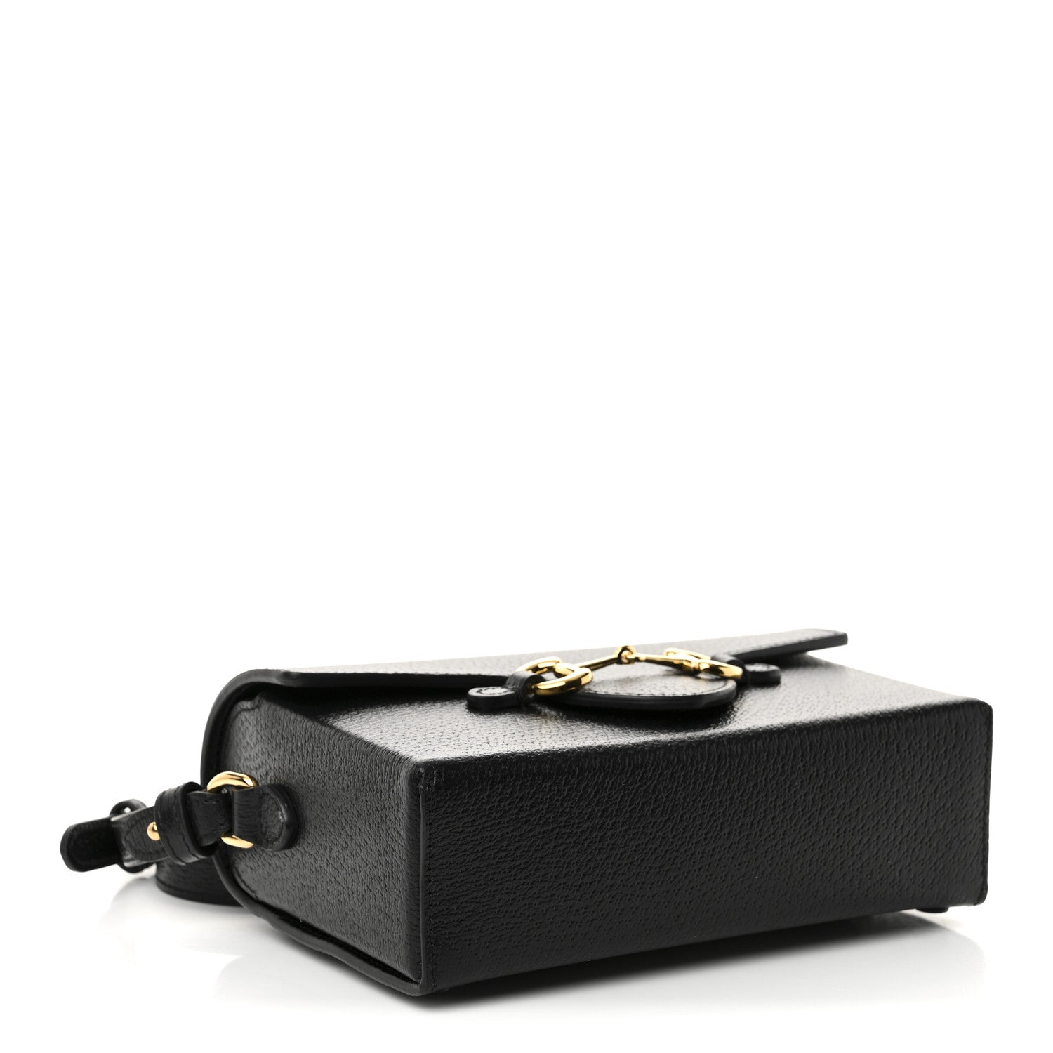 Gucci Calfskin Horsebit 1955 Shoulder Bag Black 4 of 11