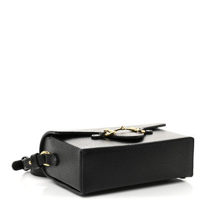 Gucci Calfskin Horsebit 1955 Shoulder Bag Black 4 of 11