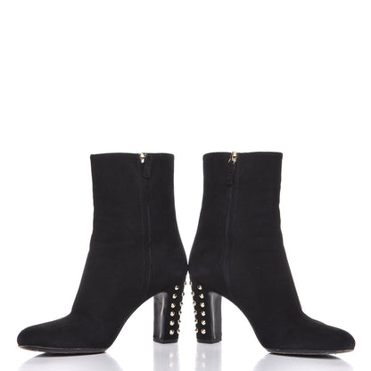 Gucci Suede Studded Melville Heel Ankle Booties 36 Black 12 of 14