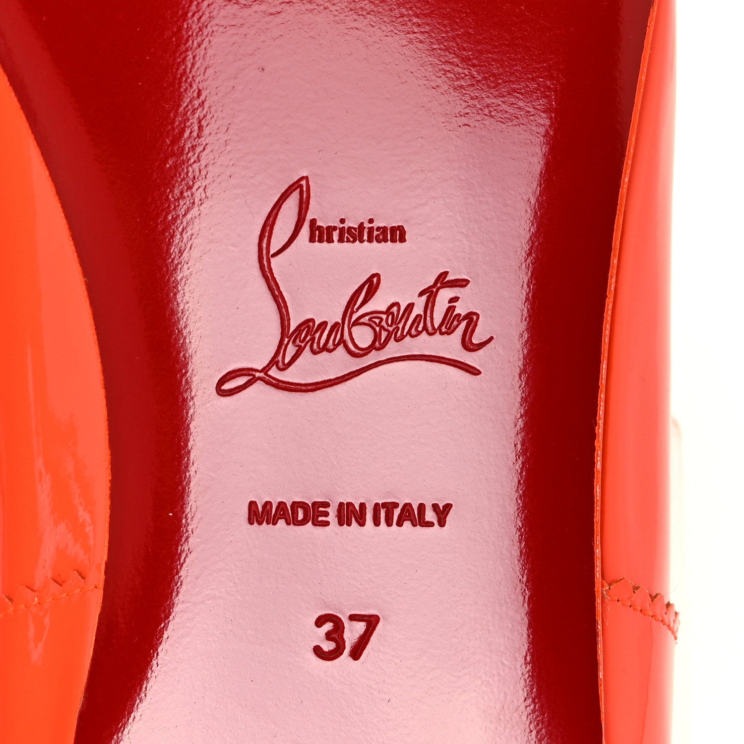 Christian Louboutin Patent Mamadrague Flats 37 Sunrise 6 of 8