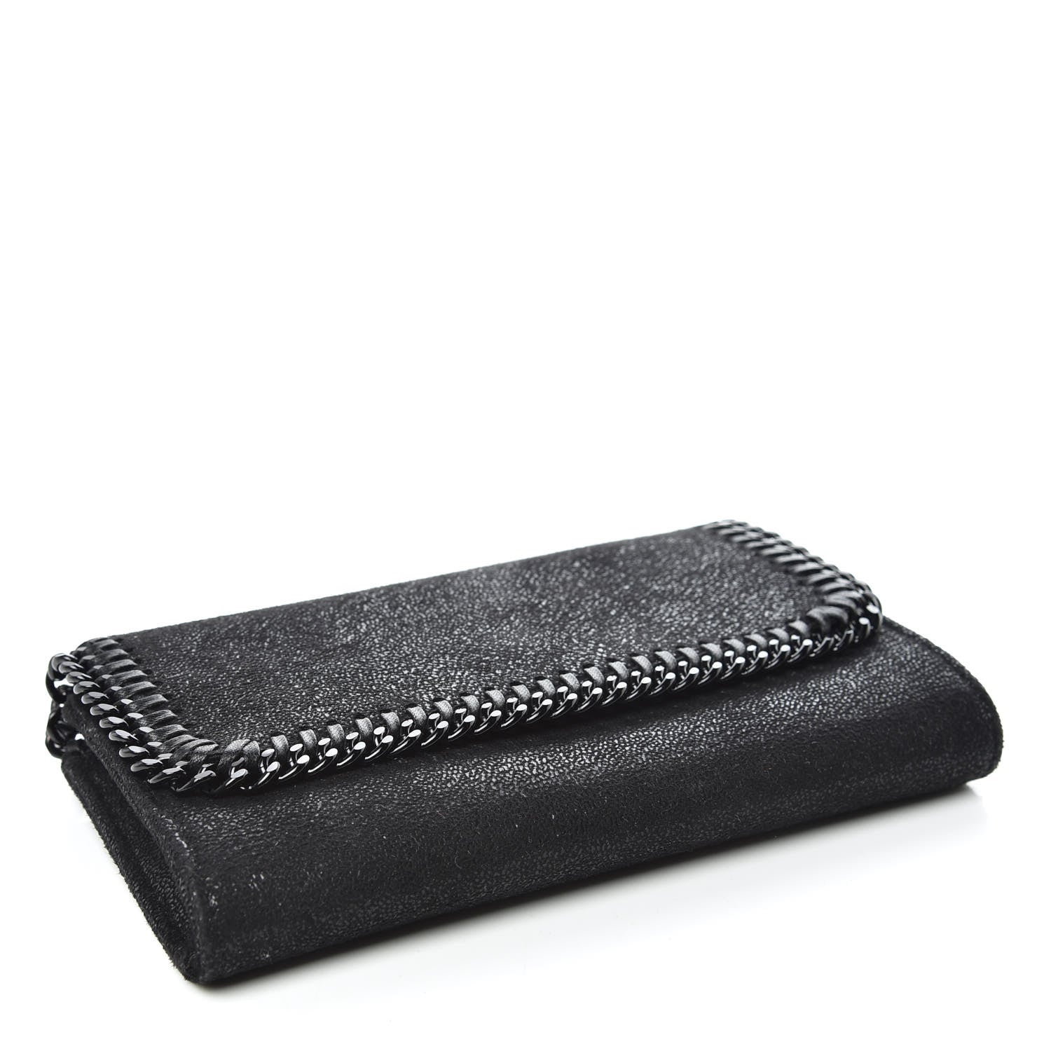 Stella McCartney Shaggy Deer Falabella Crossbody Clutch Black 4 of 9