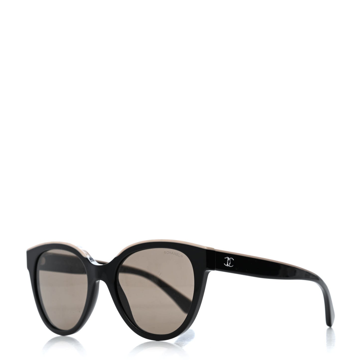 Acetate CC Butterfly Sunglasses 5414 Black Beige