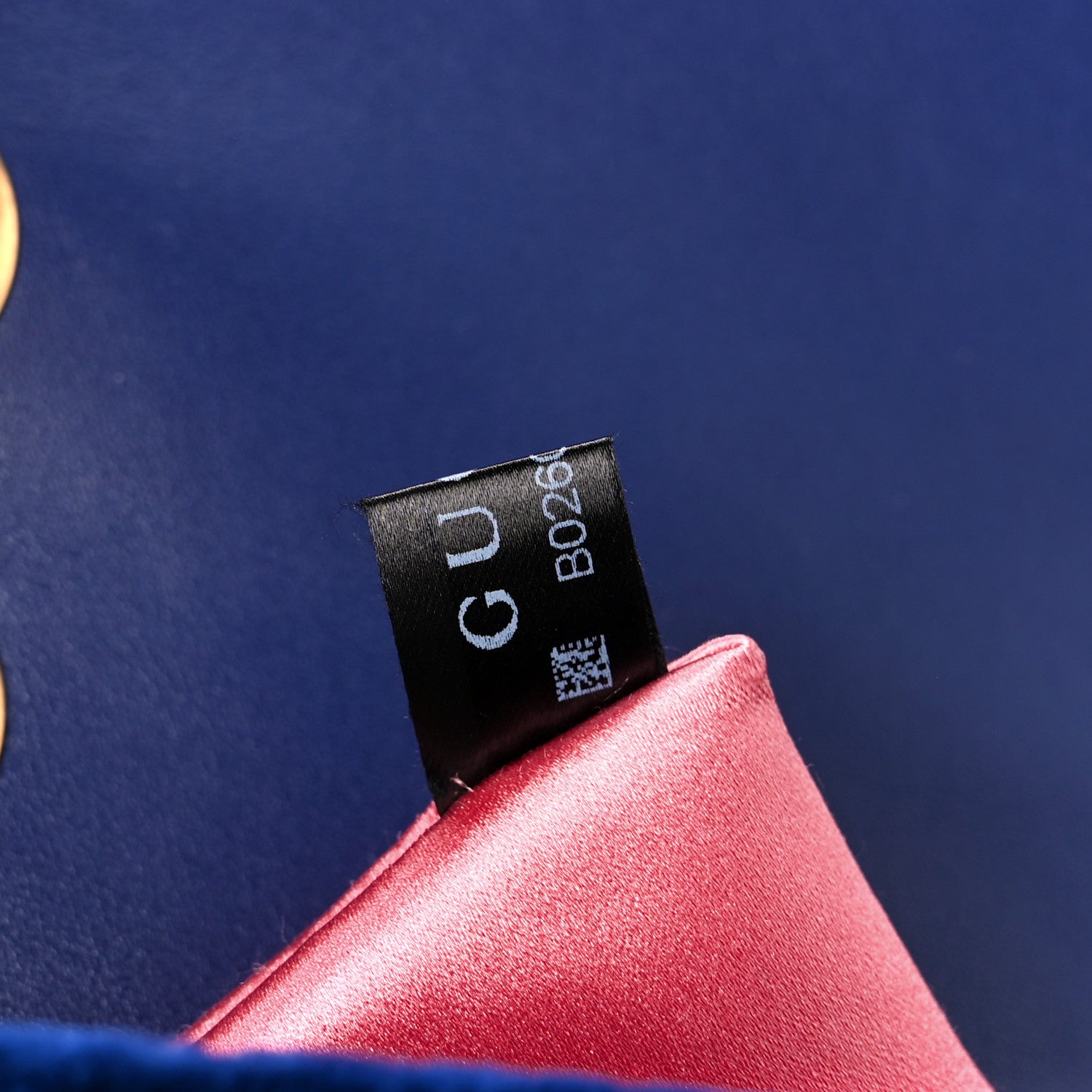 Gucci Velvet Matelasse Small GG Marmont Shoulder Bag Cobalt Blue 9 of 12
