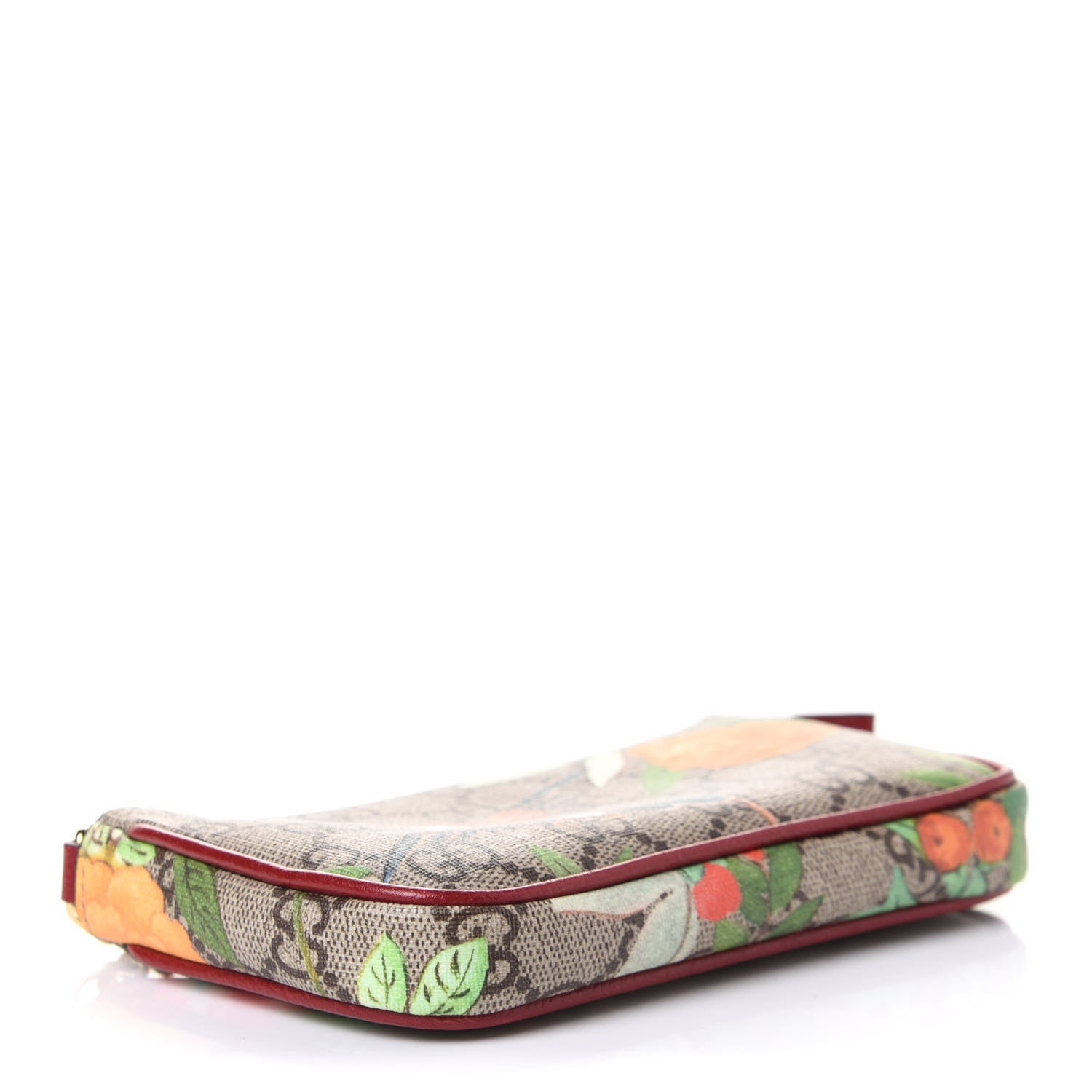 Gucci GG Supreme Monogram Tian Mini Chain Bag Beige Multicolor Red 4 of 10