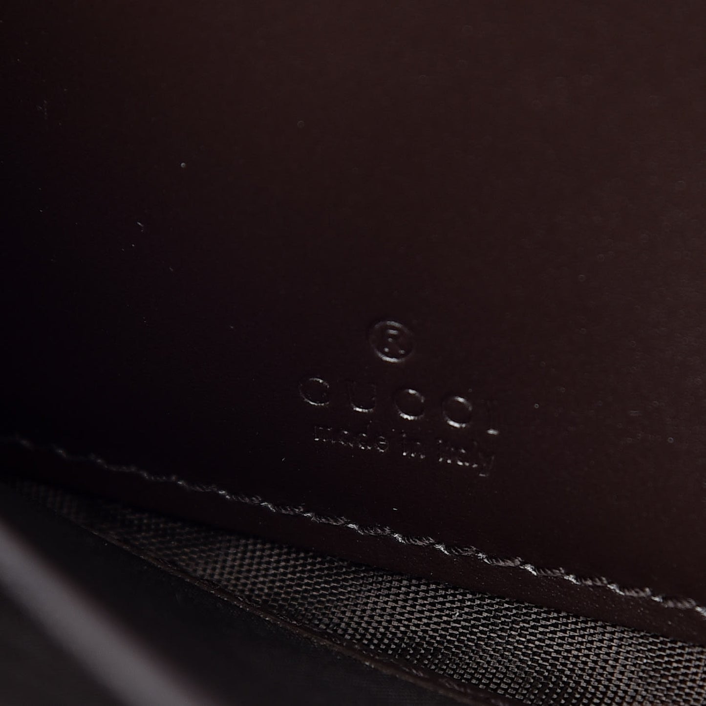 Guccissima Large Zip Around Wallet Chocolate