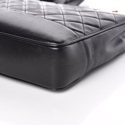 Chanel Lambskin Quilted Shoulder Bag Black 9 of 11