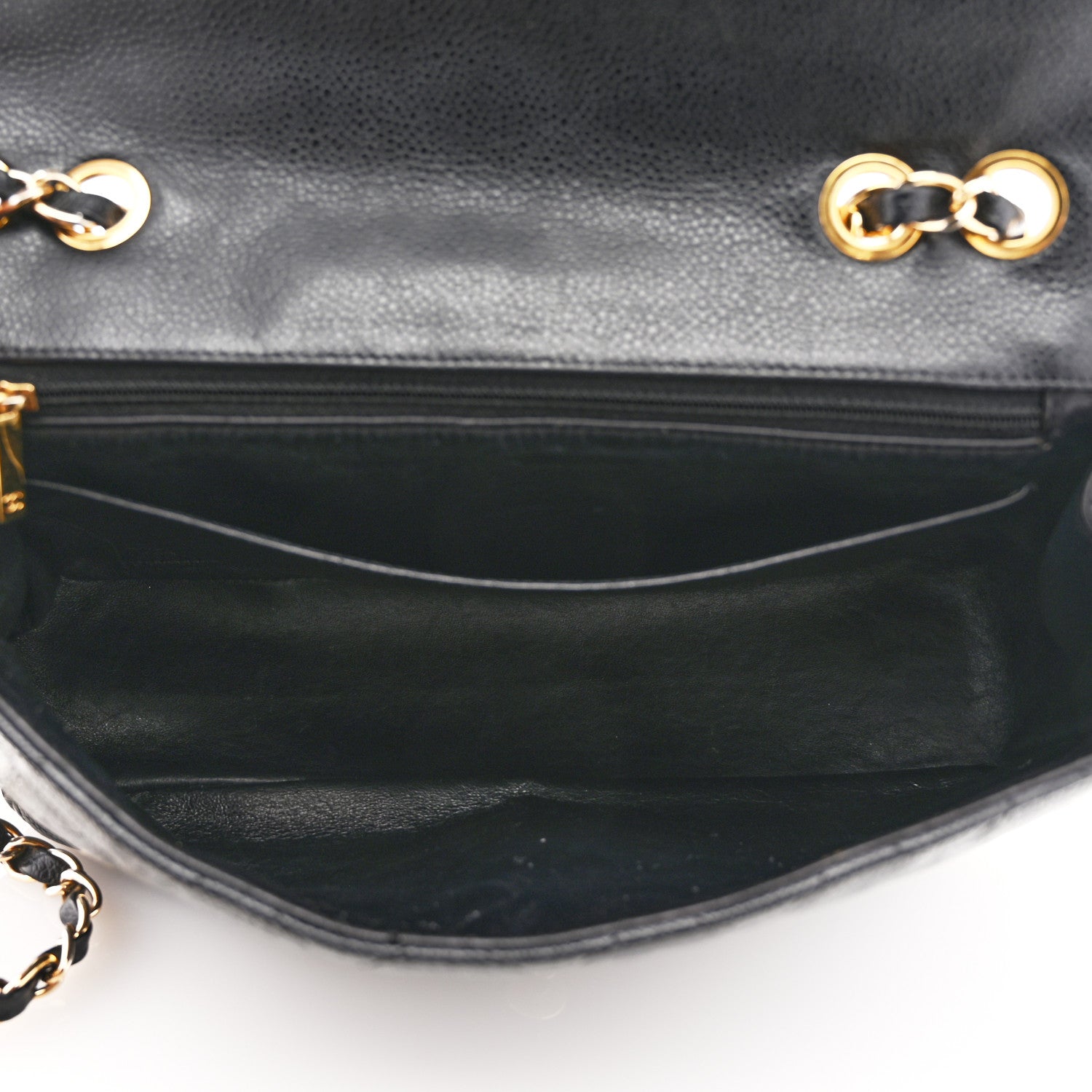 Chanel Caviar Quilted Jumbo Single Flap Black 5 of 10