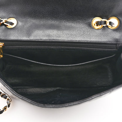 Chanel Caviar Quilted Jumbo Single Flap Black 5 of 10