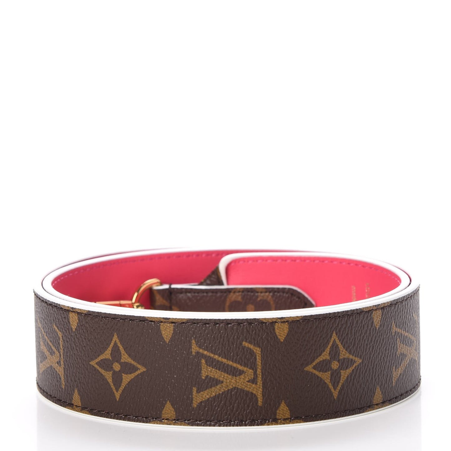 Monogram Bandouliere Shoulder Strap Hot Pink