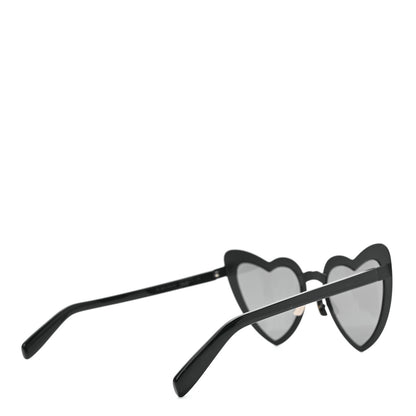 Saint Laurent Acetate Heart Frame Loulou SL196 Sunglasses Black 4 of 6