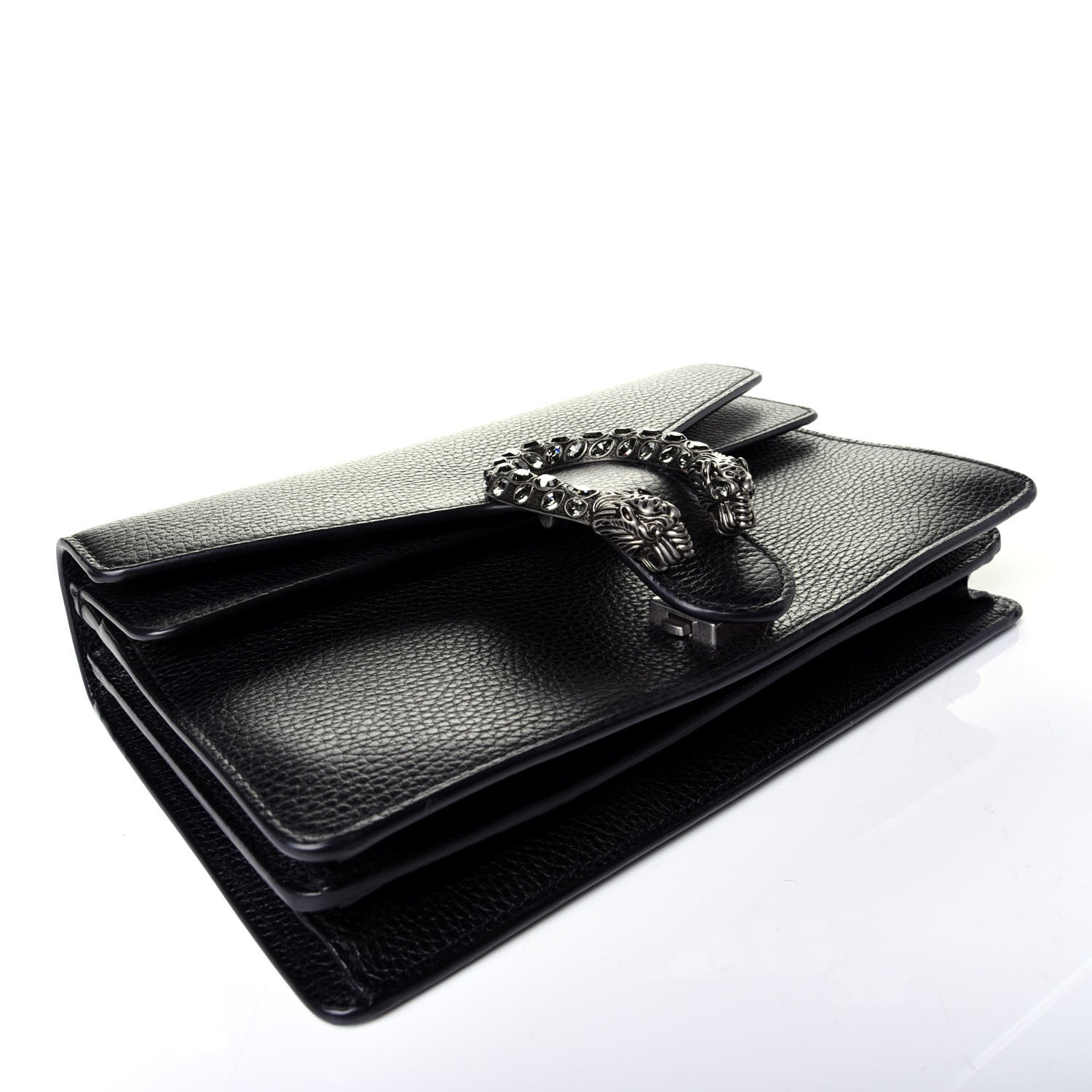 Gucci Pebbled Calfskin Small Dionysus Shoulder Bag Black 5 of 10